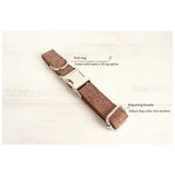 Dog Collar Personalized, Pet Collars with Metal Buckle,  Collar with Quick Release Buckle for Dogs (L,Only collar)