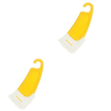 2 pack Kitchen Silicone Spatula Set, High Heat Resistant, Scratch Free, for Resin Transfer and Protect for Cleaning Dishes Pots Pans (Yellow+White) In Australia - Darrahopens