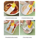 2 pack Kitchen Silicone Spatula Set, High Heat Resistant, Scratch Free, for Resin Transfer and Protect for Cleaning Dishes Pots Pans (Yellow+White) In Australia - Darrahopens