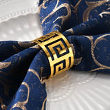 12 Pcs Gold Napkin Rings Hollow Out Napkin Rings Holder Set Metal Serviette Buckle Bulk for Dinner Table Decoration Christmas Holiday Wedding Party Birthday Banquet Gathering In Australia - Darrahopens