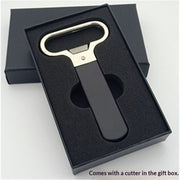 Twin Blade Cork Puller, Wine Opener for Vintage Bottles - Two-Prong Cork Puller & Corker With Sleek Case - Great Gift Idea