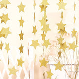 10 pack Glitter Gold Star Garland Decorations Hanging Garands Banner Backdrop, Star Party Decoration for Birthday Baby Shower Wedding Kids Room Graduation Decor (10*4m) In Australia - Darrahopens