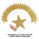 10 pack Glitter Gold Star Garland Decorations Hanging Garands Banner Backdrop, Star Party Decoration for Birthday Baby Shower Wedding Kids Room Graduation Decor (10*4m)
