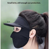 Sun Protection Gear for Women – Face Cover, Neck Gaiter & Sun Hat – Cooling, Breathable, Lightweight（black）