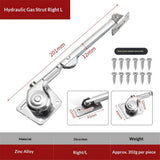 2 pack Adjustable Soft Down Lid Stay - RIGHT and left side, Hydraulic Support Soft Close Lid Supports, Buffer Telescopic Cabinet Door Hinge