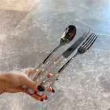 3 pack Bling Rhinestone Crystal Dazzling Culinary Utensils Travel Set for Office, Lunch, and Travel (3, Silver) In Australia - Darrahopens