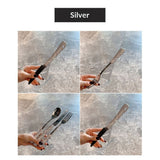 3 pack Bling Rhinestone Crystal Dazzling Culinary Utensils Travel Set for Office, Lunch, and Travel (3, Silver) In Australia - Darrahopens