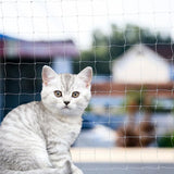 Cat Balcony Net – Transparent Nylon Safety Screen for Balconies, Apartment-Friendly Garden/Deck Netting; Weather-Resistant, Cut-to-Fit; Install Kit Included;（White）（ 10 * 20 ft）