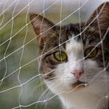 Cat Balcony Net – Transparent Nylon Safety Screen for Balconies, Apartment-Friendly Garden/Deck Netting; Weather-Resistant, Cut-to-Fit; Install Kit Included;（White）（ 10 * 20 ft）
