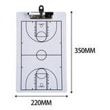 Basketball Coaching Board with Erasable Marker Practice Board Teaching Assistant，Double-Side Basketball Coaching Whiteboard with Marker