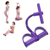 Fitness Resistance Bands-4 Tube Pedal Ankle Puller 2026 Upgrade Stretch Bands for Exercise Sit Up Exercise Equipment AB Training Auxiliary Device Workout Equipment for Women Men