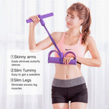 Fitness Resistance Bands-4 Tube Pedal Ankle Puller 2026 Upgrade Stretch Bands for Exercise Sit Up Exercise Equipment AB Training Auxiliary Device Workout Equipment for Women Men