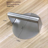6.3” Burger Smasher | for Griddle Grill Pan Skillet | Weight Gain Flat Presser Smashburger Maker 304 Stainless Steel | Meat Bacon Sandwich Panini | Tool Kit for BBQ Lover In Australia - Darrahopens