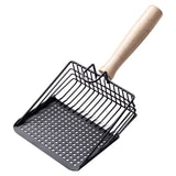1pcs cat Dog Litter Scoop with a Wooden Handle, Suitable for screening cat Litter Both Indoors and Outdoors(A1) In Australia - Darrahopens