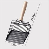 1pcs cat Dog Litter Scoop with a Wooden Handle, Suitable for screening cat Litter Both Indoors and Outdoors(A1) In Australia - Darrahopens