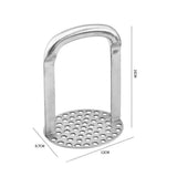 Potato Masher Stainless Steel, Best Mashed Potatoes Masher Kitchen Tool, Potato Smasher For Potatoe, Avocado, Sweet Potato, Beans, Large Heavy Duty Metal Mashing Utensil, 4.72 Inch