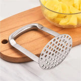 Potato Masher Stainless Steel, Best Mashed Potatoes Masher Kitchen Tool, Potato Smasher For Potatoe, Avocado, Sweet Potato, Beans, Large Heavy Duty Metal Mashing Utensil, 4.72 Inch