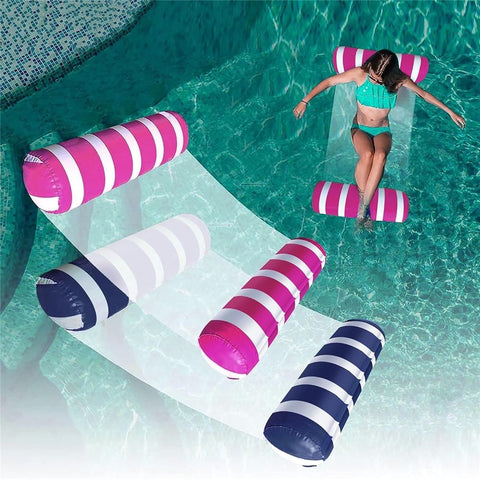 2-Pack Swimming Pool Float Hammock, Multi-Purpose Inflatable Hammock Pool Hammock (Saddle, Lounge Chair, Hammock, Drifter), Water Hammock Lounge In Australia - Darrahopens