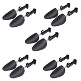 5 Pairs Plastic Shoe Tree Stretcher Shaper for Men Adjustable Length Shoes Boot Holder Shaper Support(Black Men) In Australia - Darrahopens