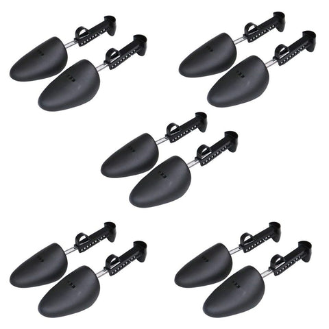 5 Pairs Plastic Shoe Tree Stretcher Shaper for Men Adjustable Length Shoes Boot Holder Shaper Support(Black Men) In Australia - Darrahopens
