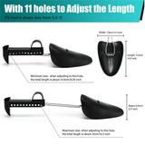 5 Pairs Plastic Shoe Tree Stretcher Shaper for Men Adjustable Length Shoes Boot Holder Shaper Support(Black Men) In Australia - Darrahopens