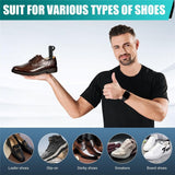 5 Pairs Plastic Shoe Tree Stretcher Shaper for Men Adjustable Length Shoes Boot Holder Shaper Support(Black Men) In Australia - Darrahopens