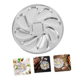 2 Pack Stainless Steel Oyster Plate, Pan and Serving Tray, Shell Shaped Platter for GrillingRestaurant Essential
