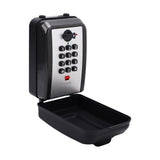 Wall-Mounted Lock Box for Keys with Code, 4 Digits Combination Key Lock Box with Resettable Spare Key, Weatherproof & Large Capacity Key Safe Storage Lockbox for Home, Apartment, Office, Garage