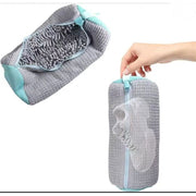Shoe Washing Machine Bag Laundry Shoe Bags for Washing Machine, 2Pcs Shoe Washing Bag Shoe Laundry Bag for Washer and Dryer Reusable Shoe Washing Bags (Grey-2Pcs)