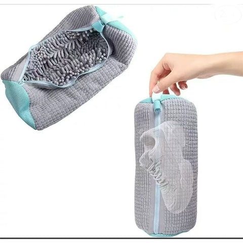 Shoe Washing Machine Bag Laundry Shoe Bags for Washing Machine, 2Pcs Shoe Washing Bag Shoe Laundry Bag for Washer and Dryer Reusable Shoe Washing Bags (Grey-2Pcs)