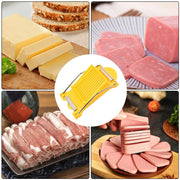 Slicer Cuts Spam, Luncheon Meat, Boiled Eggs Ham Into 13 Neat And Equal Slices Without Mashing (Only Suits Soft Cheese)