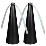 2 Pack Outdoor Fly Repellent Fan, Outside or Inside Table use, Restaurant, Barbeque, Events, Deter Flies, Wasps, Bees, Other Moscas and Bugs Away, Battery Operated, Tabletop, Hanging Hook.
