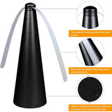 2 Pack Outdoor Fly Repellent Fan, Outside or Inside Table use, Restaurant, Barbeque, Events, Deter Flies, Wasps, Bees, Other Moscas and Bugs Away, Battery Operated, Tabletop, Hanging Hook.