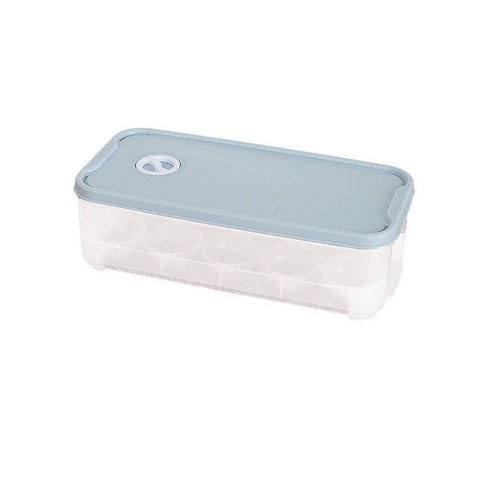 Egg Storage Box with Lid, Dual-layer Fridge Preservation Container, Airtight Food Organizer for Refrigerator Fresh-keeping, Light Blue Plastic Holder for Kitchen Use In Australia - Darrahopens
