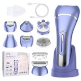 Epilator for Women, 7 in 1 Hair Removal for Women, Body Shaver, Bikini Trimmer, Face Razor, Facial Brush, Face Massage, Foot Callus Remover, IPX7 Waterproof Electric Shavers, Ideal Female Gift In Australia - Darrahopens