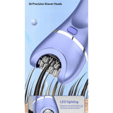 Epilator for Women, 7 in 1 Hair Removal for Women, Body Shaver, Bikini Trimmer, Face Razor, Facial Brush, Face Massage, Foot Callus Remover, IPX7 Waterproof Electric Shavers, Ideal Female Gift In Australia - Darrahopens