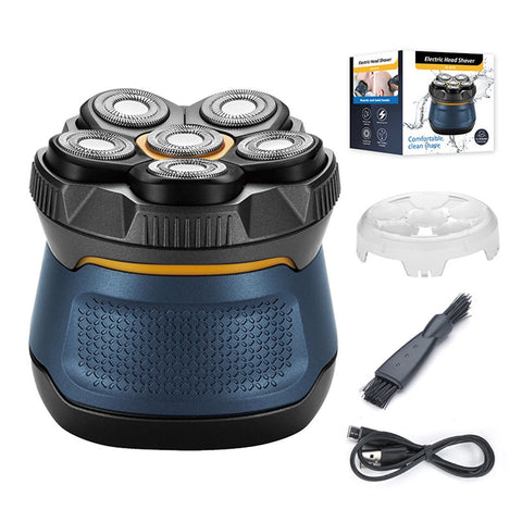 Titanium Electric Head Shaver - Rechargeable Head and Face Shaver for Men, Cordless Razor, Hypoallergenic Wet/Dry Shaving, Precision Head Trimmer, Lithium Power, Battery Powered In Australia - Darrahopens