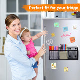 Magnetic Pencil Holder - Extra Strong Magnets Mesh Marker Holder Perfect for Whiteboard, Refrigerator and Locker Accessories (3 Baskets, 1 Pack Black) In Australia - Darrahopens