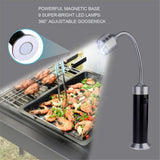Barbecue Grill Light Grilling Accessories for Outdoor, BBQ Magnetic LED Lights Flexible Gooseneck Weather Resistant, Men Dad Gifts 2 Pack (Black) In Australia - Darrahopens