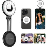 Fill Light for LED Phone Light Attachment Selfie Ring Light Brightness Adjustable Compatible for iPhone Smartphone Vlogs/Photography/Video Conference Color Black In Australia - Darrahopens
