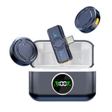 Wireless Lavalier Microphone , Noise Canceling USB C Microphones Clip on Mic with Charging Case for Video Recording Vlogging In Australia - Darrahopens