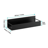 2 Pack Magnetic Spice Storage Rack Organizer for Refrigerator and Oven, Black Fridge Organizers and Storage