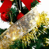 Christmas Tree Decorations String Lights 32.8ft LED Lights Copper Wire Ribbon Bows Lights for Party Weddings Holiday Christmas Tree Decorations (Gold Warm Light Battery Powered) In Australia - Darrahopens