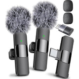 (Latest Model) - Professional Wireless Microphone for iPhone, iPad, Android, Lavalier Microphone for Video Recording - iPhone Mic Crystal Clear Recording with USB-C for Content Creators In Australia - Darrahopens