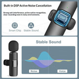 (Latest Model) - Professional Wireless Microphone for iPhone, iPad, Android, Lavalier Microphone for Video Recording - iPhone Mic Crystal Clear Recording with USB-C for Content Creators In Australia - Darrahopens
