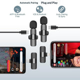 (Latest Model) - Professional Wireless Microphone for iPhone, iPad, Android, Lavalier Microphone for Video Recording - iPhone Mic Crystal Clear Recording with USB-C for Content Creators In Australia - Darrahopens