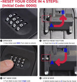 Magnetic Key Holder Box Hide A Key Under Car with Combination Lock with Strong Magnet for Storage Key Indoors, Outdoors Outside In Australia - Darrahopens