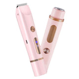 Bikini Trimmer for Women Electric Razors for Women Women's Electric Razor 2 in 1 Shaver Pubic Hair Trimmer Ipx7 Waterproof Wet Dry Use Bikini Shaver for Ladies(Pink) In Australia - Darrahopens