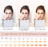 60 LED High Power Rechargeable Clip Fill Video Conference Light with Front & Back Clip, Adjusted 3 Light Modes for Phone, iPhone, Android, iPad, Laptop, for Makeup, TikTok, Selfie, Vlog In Australia - Darrahopens