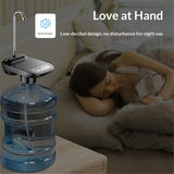 Drinking Water Dispenser Pump, 5 Gallon Automatic Electric Drinking Water Bottle Pump USB Rechargeable Portable Water Pump with Switch Control for 1-5 Gallon Water Jugs